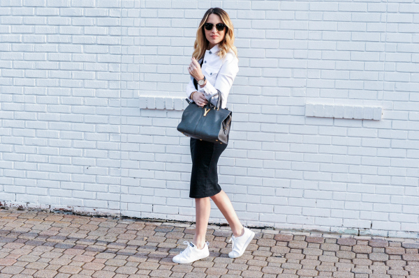 adidas white sneakers outfit