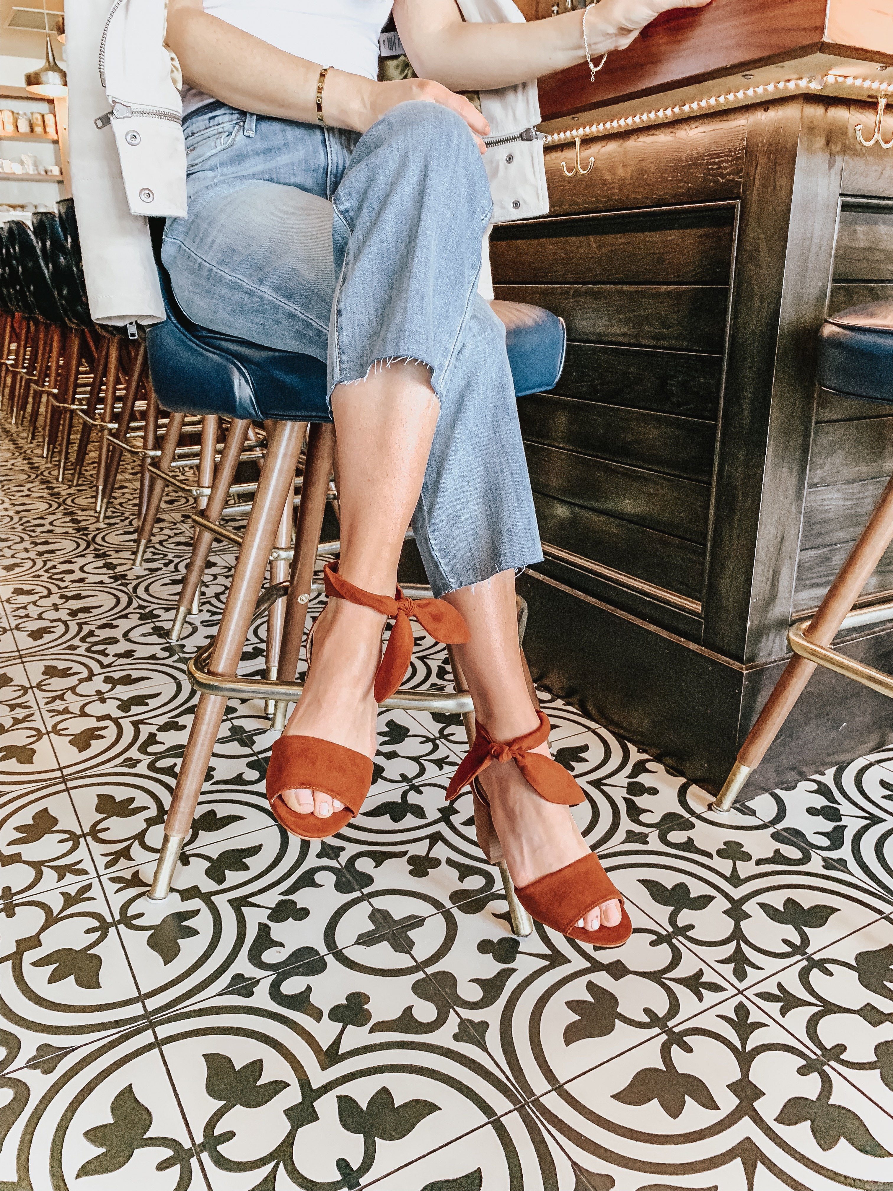 Taylor - Oni Ankle Bow Strap Sandals 