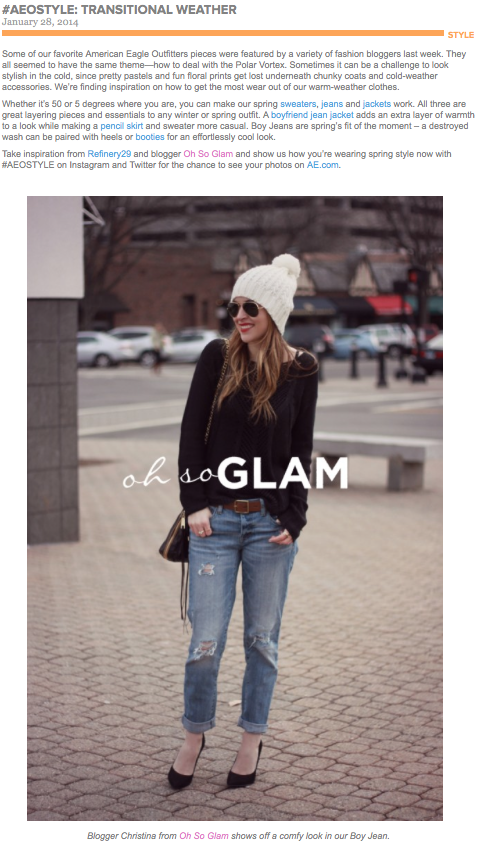 Oh So Glam: American Eagle Blog Feature