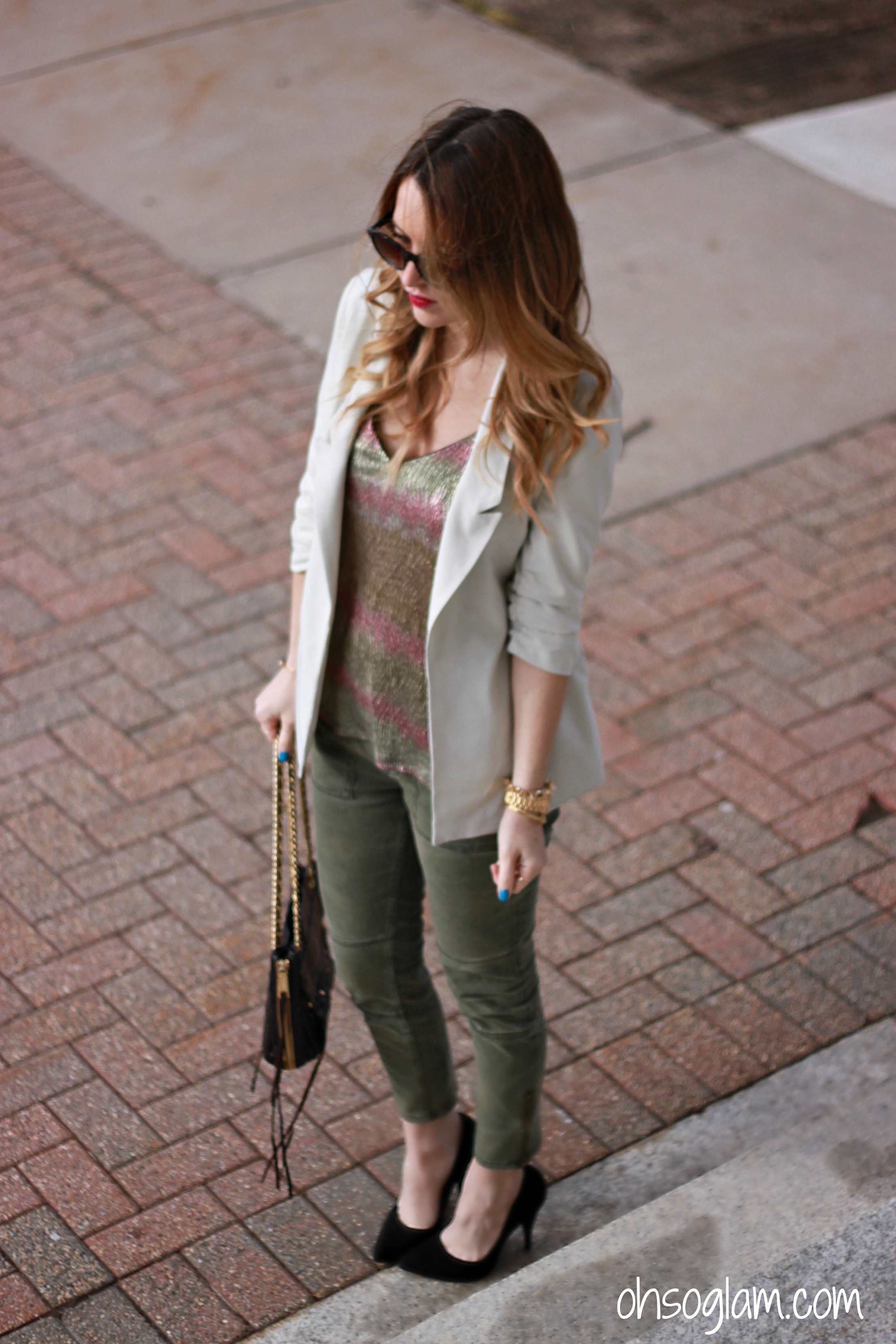 Cargo Pants // Metallic Shirt