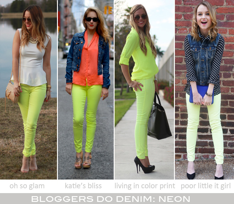 Bloggers Do Denim-Neon