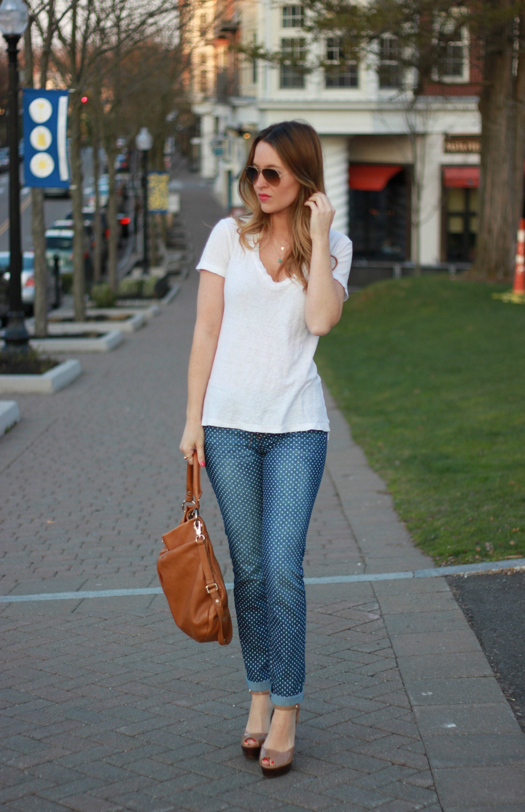 Styling Spring Denim | Polka Dot - Oh So Glam