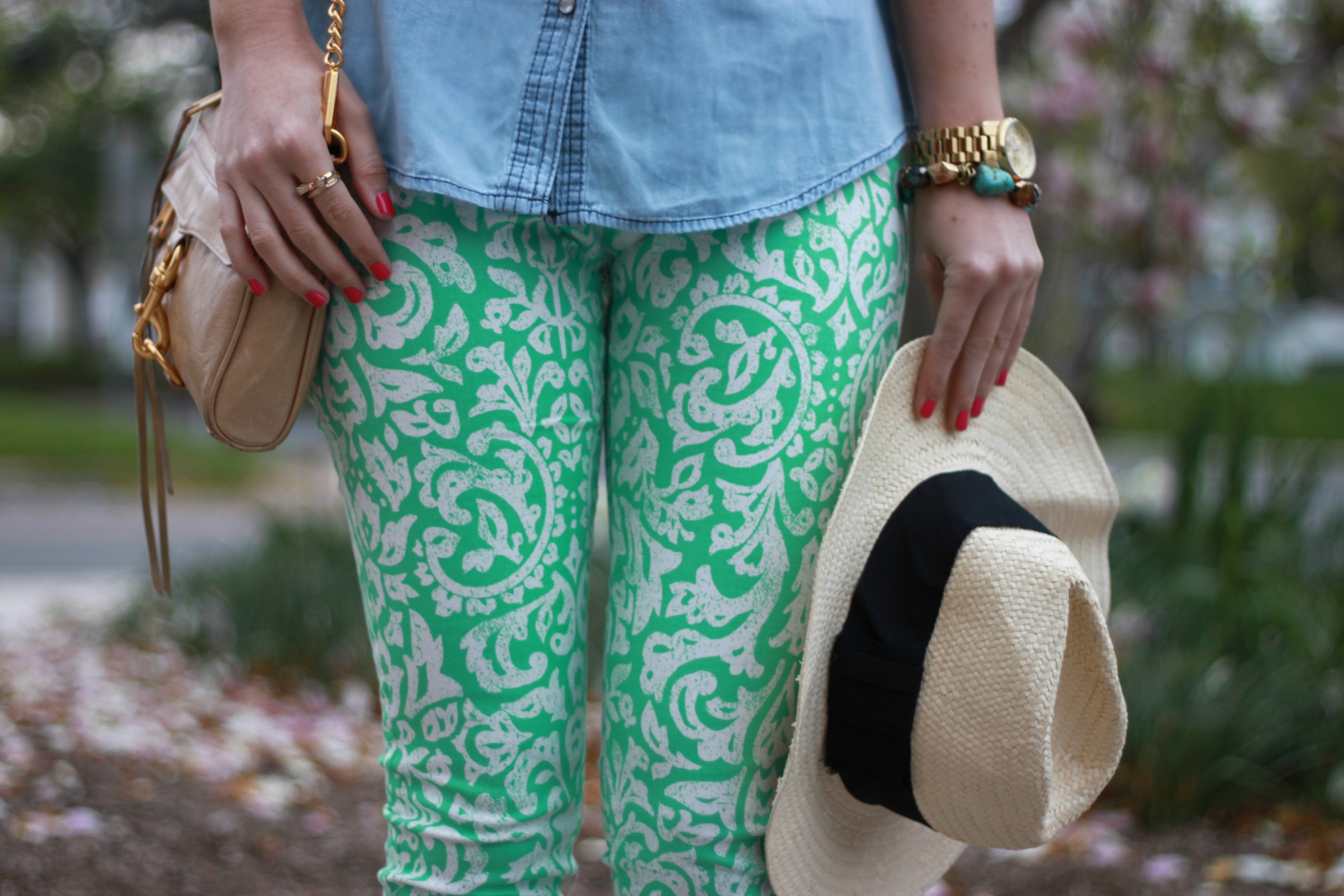 Old Navy Printed Skinny Jeans