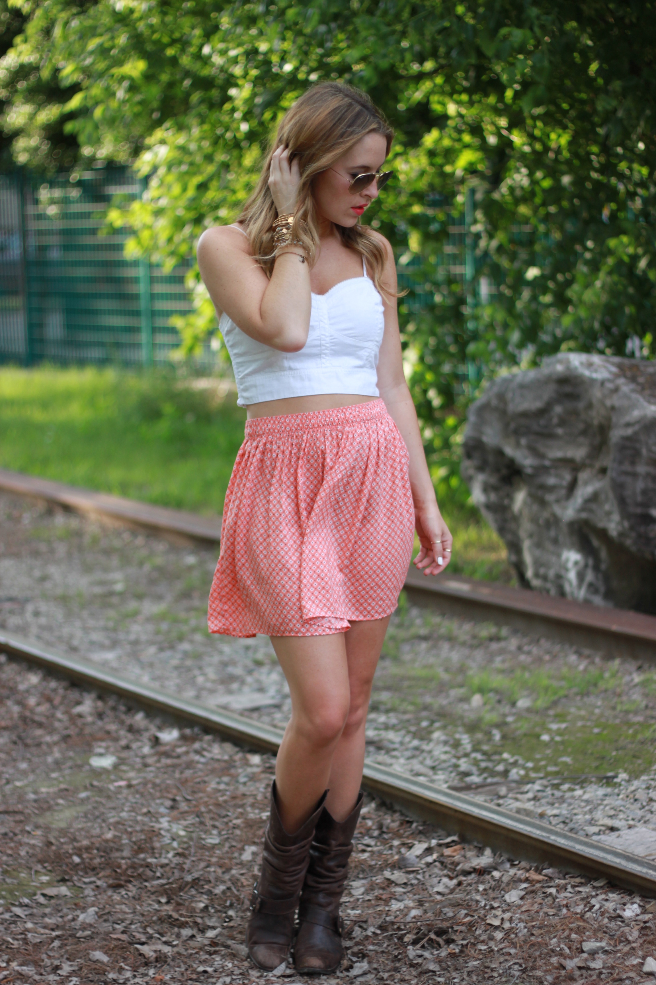 Crop Top & Skirt