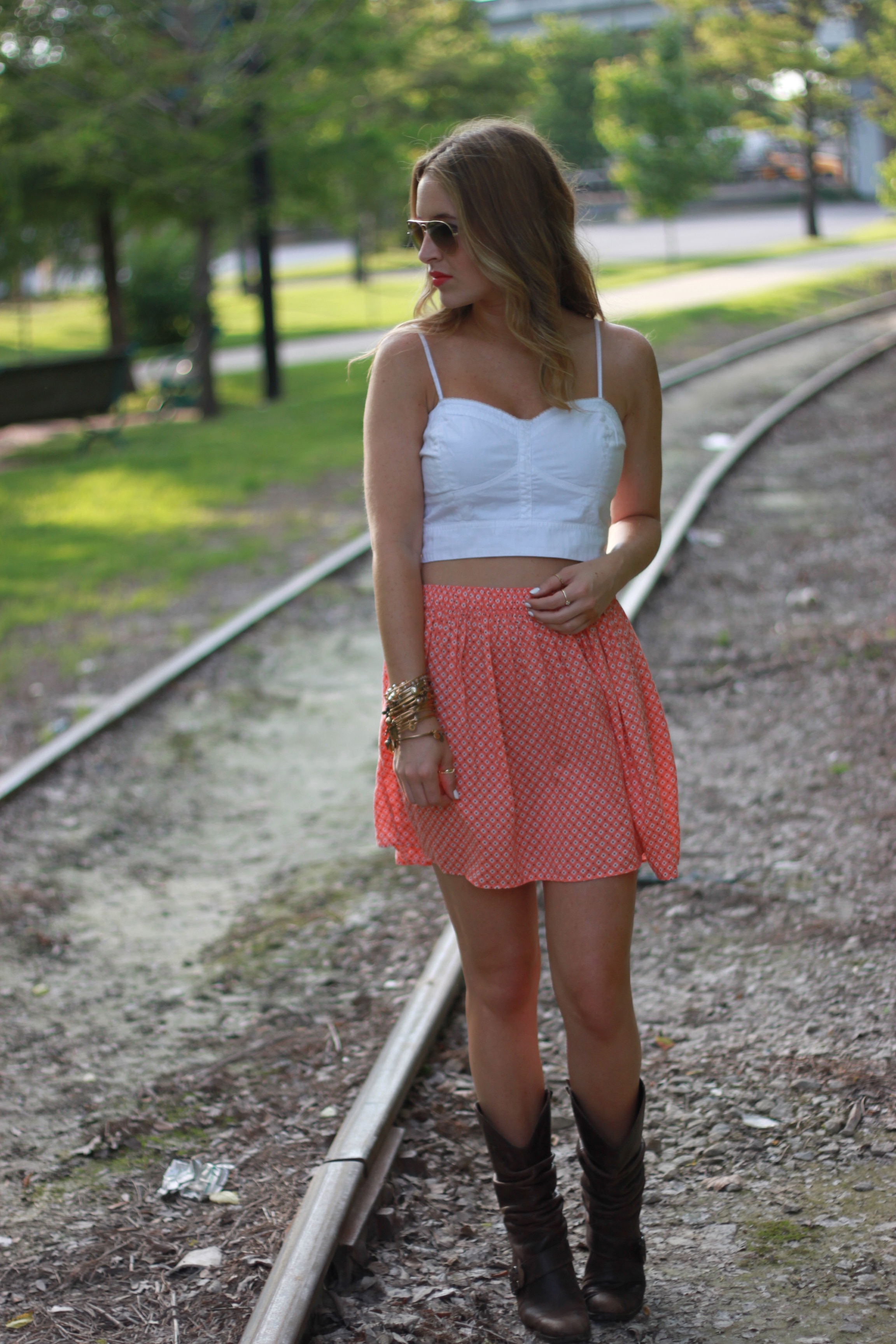 Crop Top & Skirt
