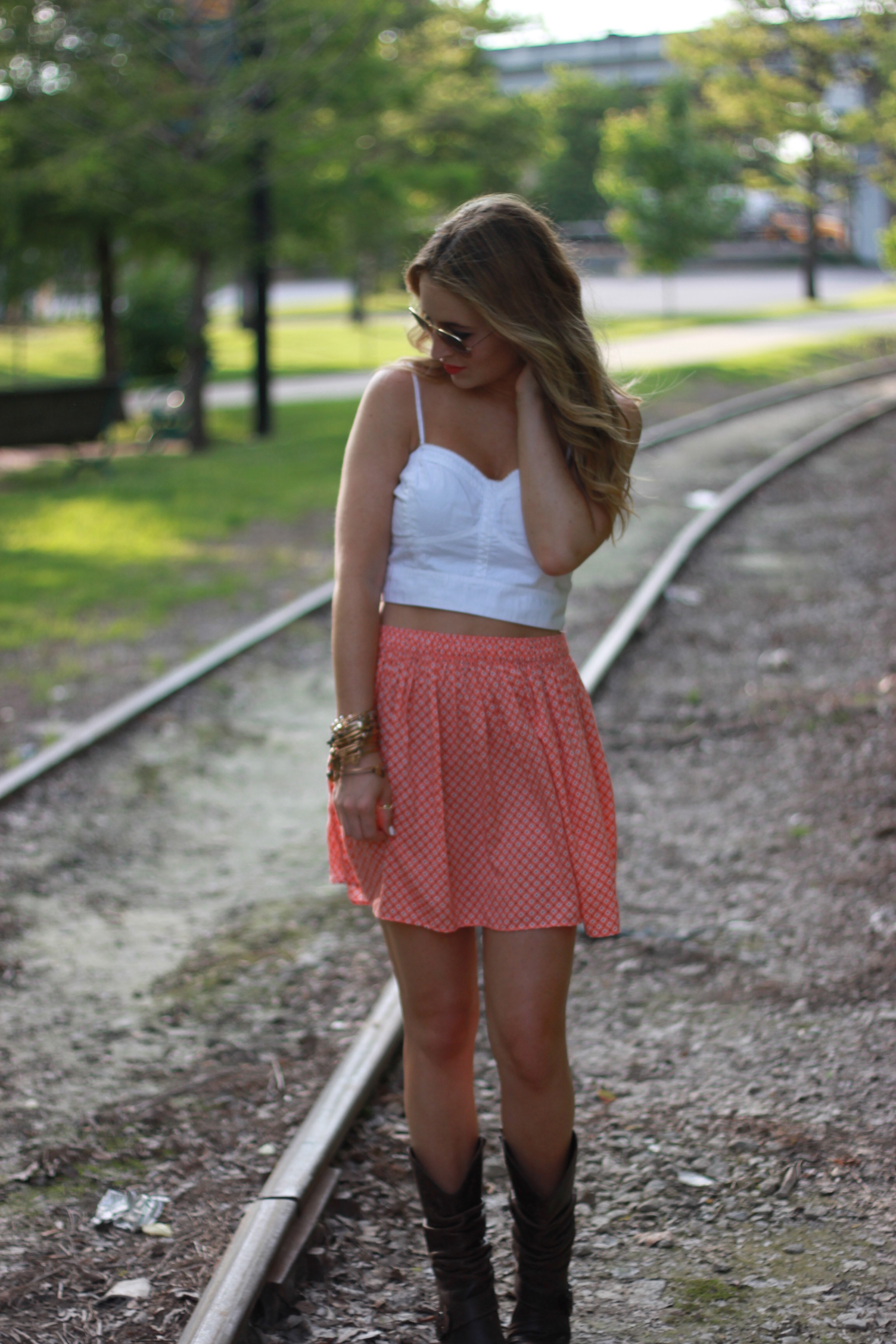 Crop Top & Skirt