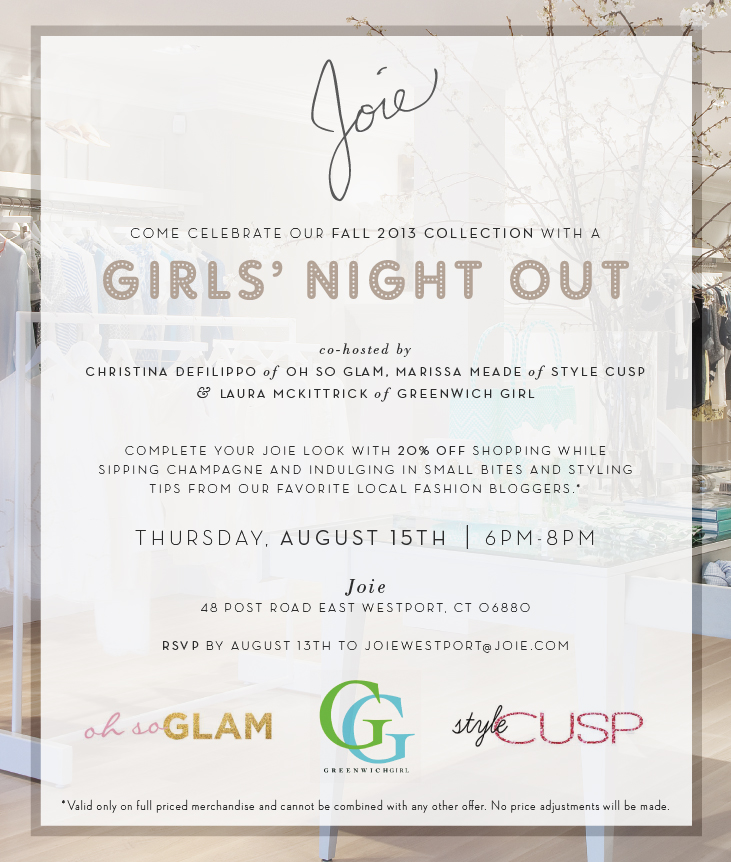 Joie Girls Night Out with Oh So Glam