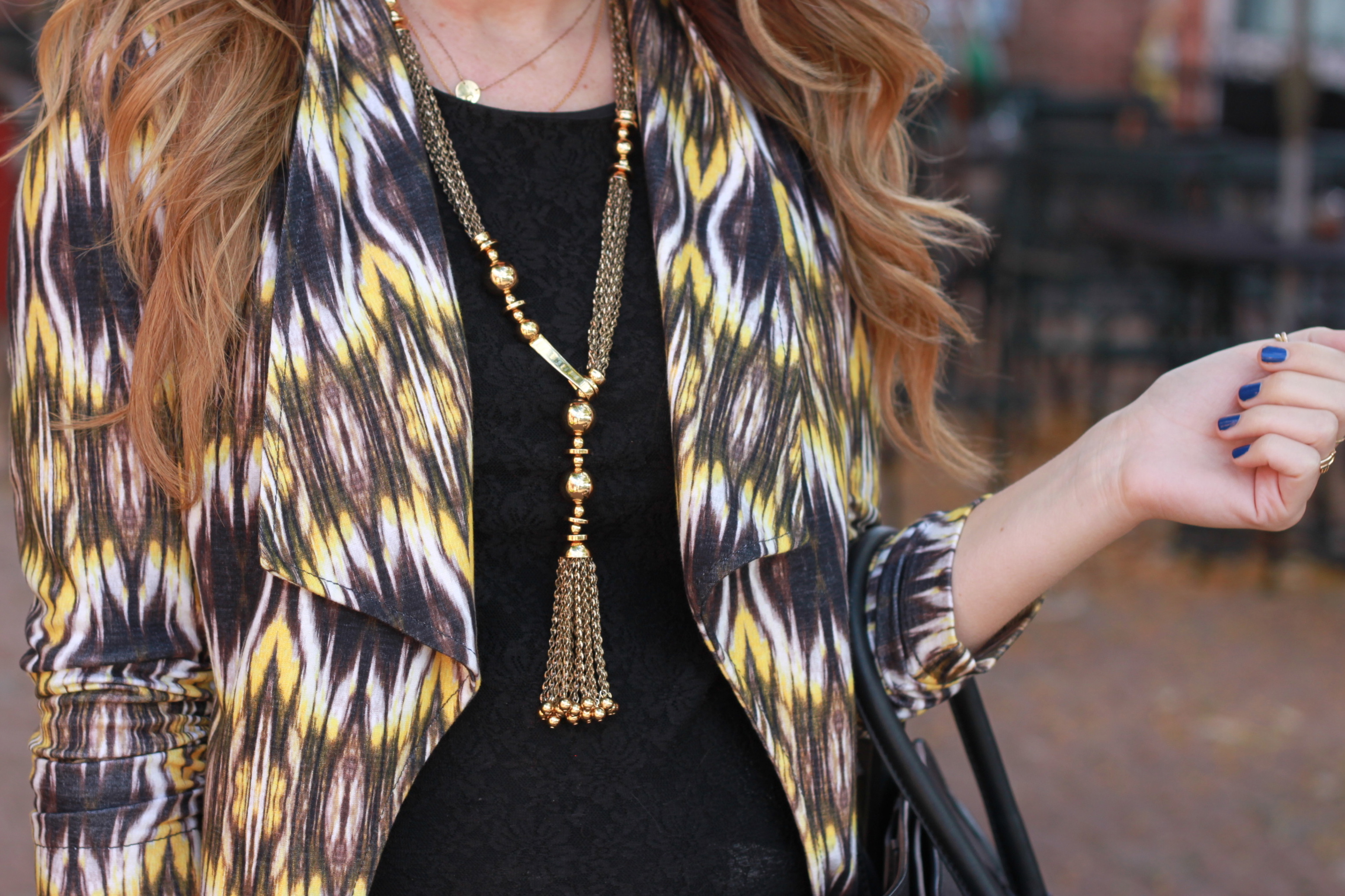 Oh So Glam: NYFW Printed Blazer