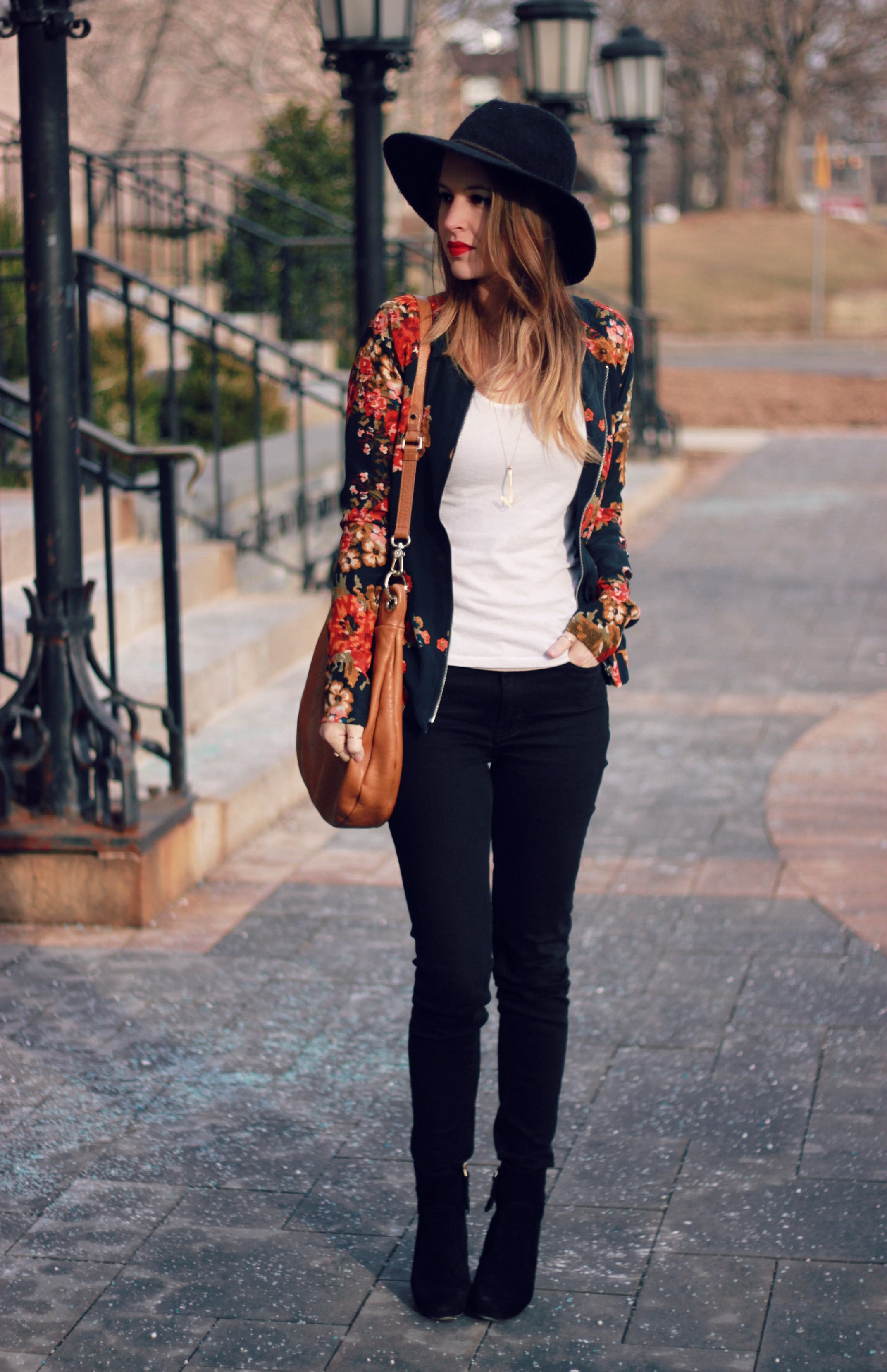 Oh So Glam: Floral Bomber