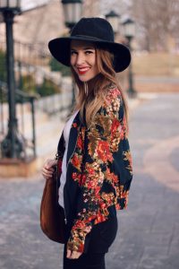 Oh So Glam: Floral Bomber