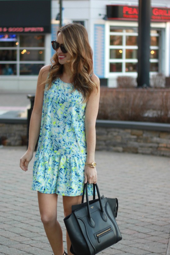 Lovers + Friends I Heart Babydoll Dress in Abstract Floral