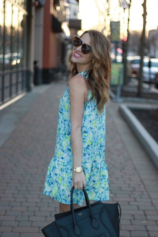 Lovers + Friends I Heart Babydoll Dress in Abstract Floral