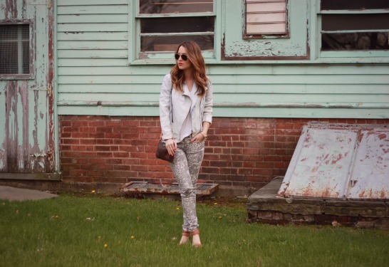 1969 destructed denim biker jacket