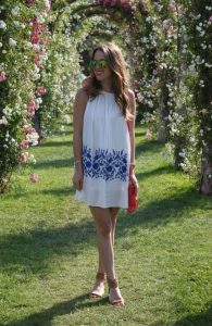 Oh So Glam: Blue Embroidered Dress