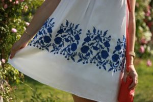 Oh So Glam: Blue Embroidered Dress