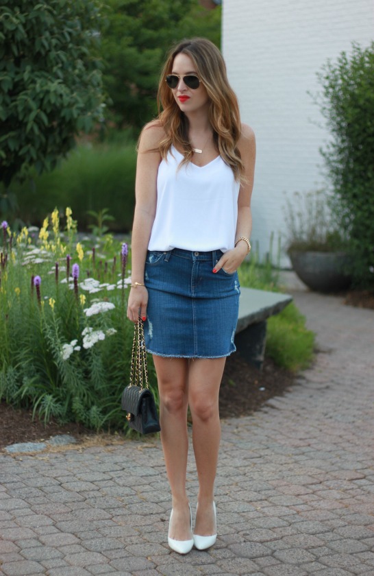 Oh So Glam: The Denim Skirt