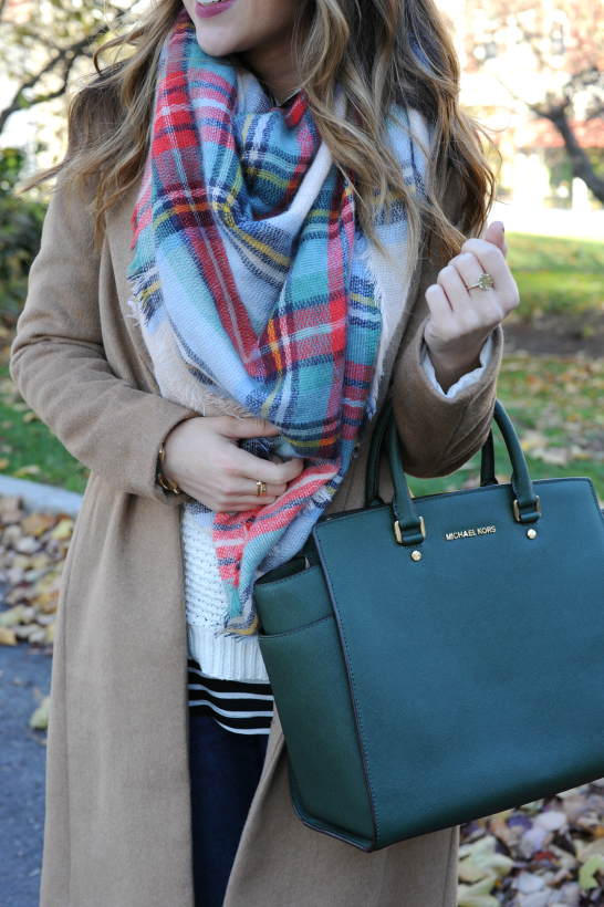 Oh So Glam: Plaid & Camel