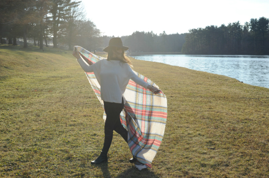 Plaid Blanket Scarf