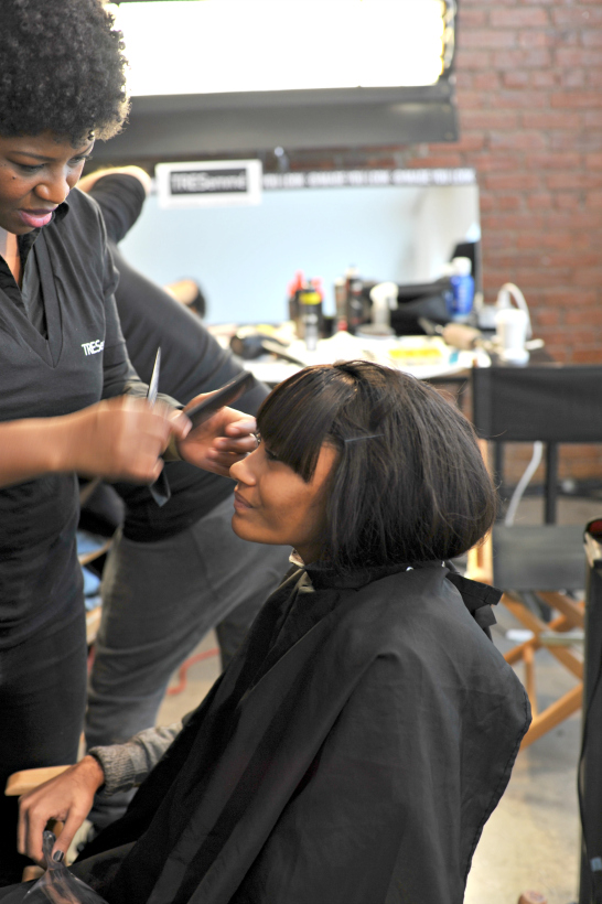 TRESemme Backstage at Marissa Webb Winter 2015 NYFW