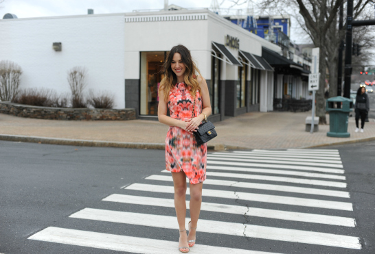  Finders Keepers Way to Go Coral Red Floral Print Dress