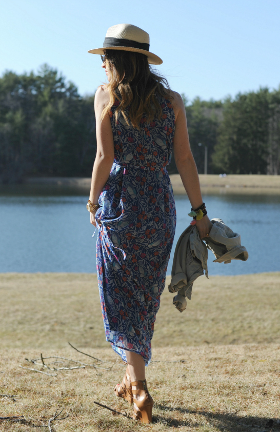 Old Navy Womens Suspened Neck Chiffon Maxi Dress