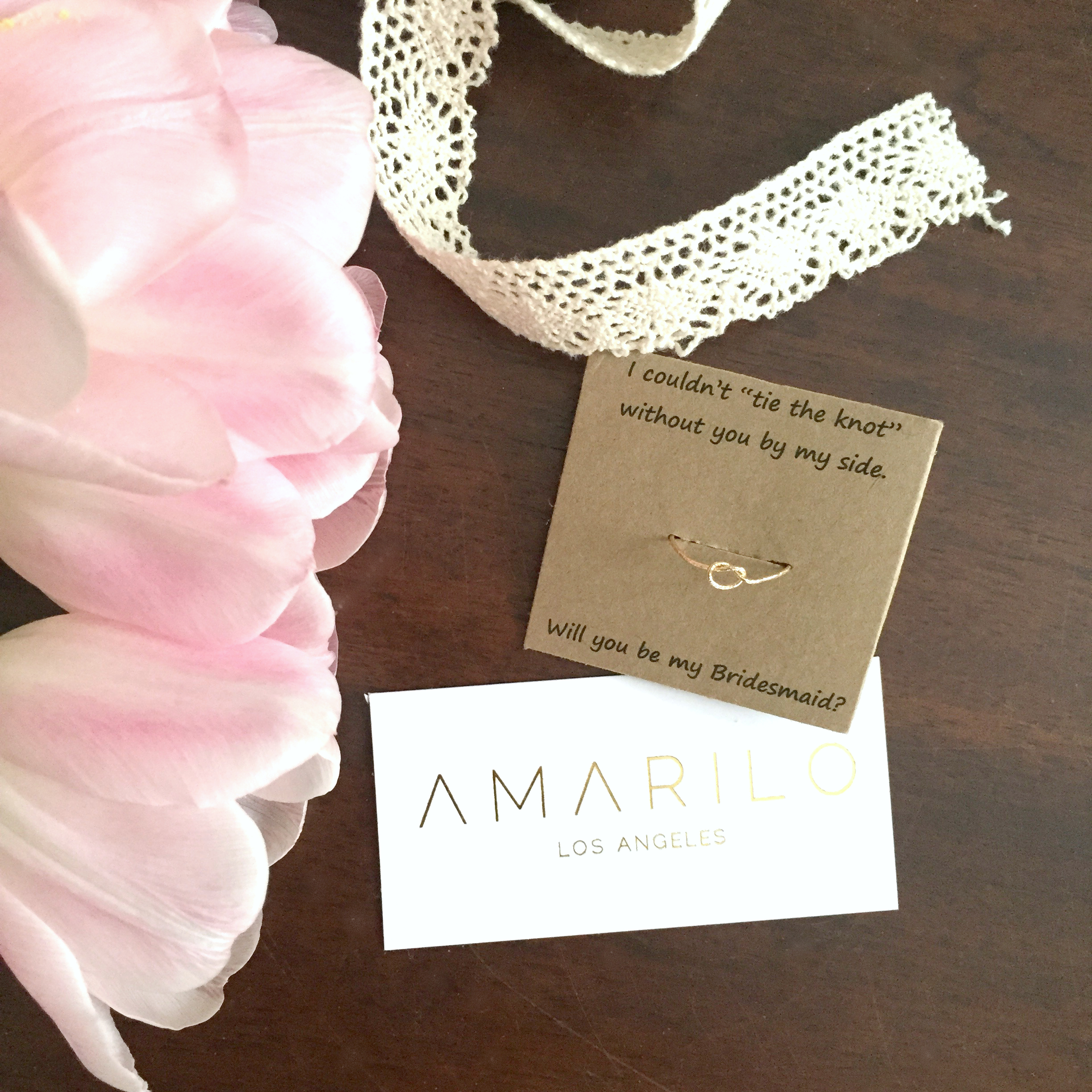 Amarilo Knot Ring Bridesmaid Gift