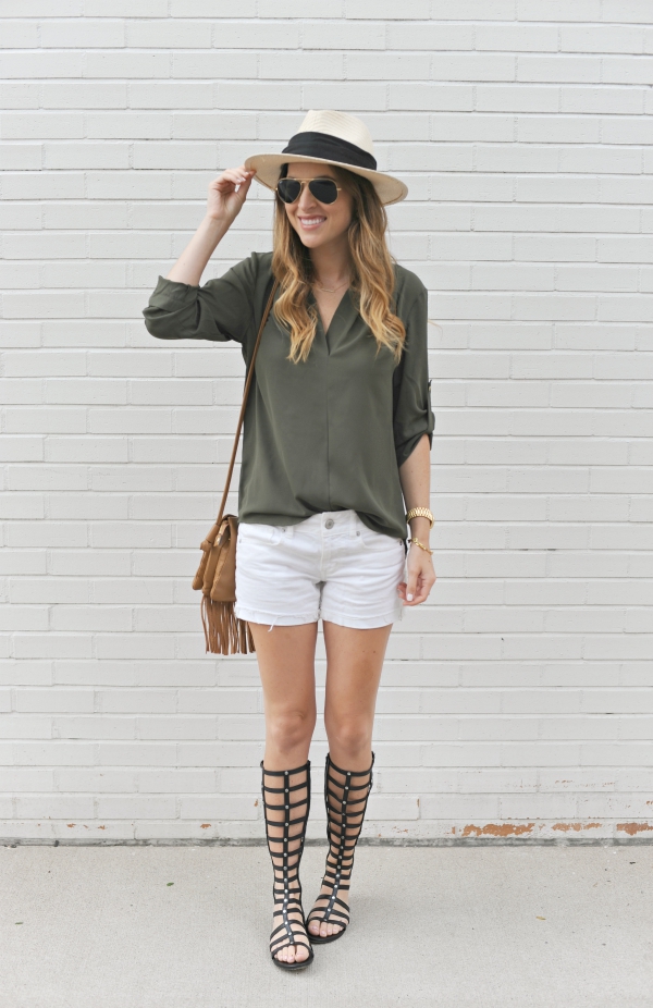 Olive Button Down