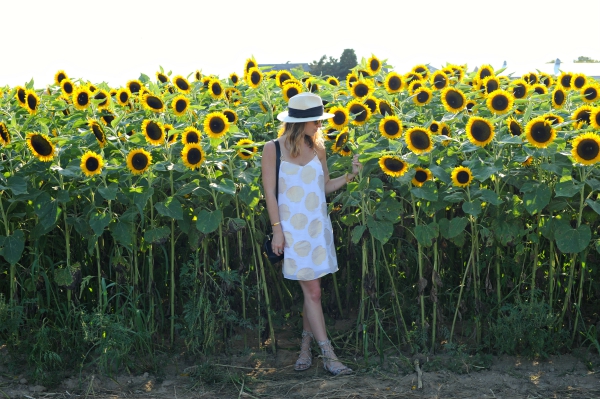 Dress and Panama Hat