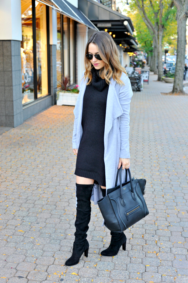 BB Dakota Marisa Black Sweater Dress