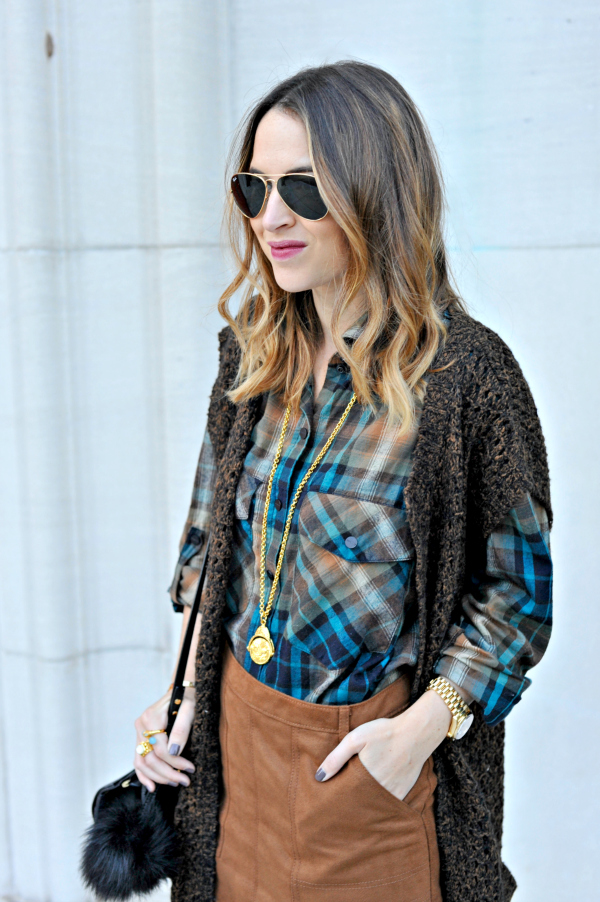 Sanctuary Plaid Boyfriend Button Down