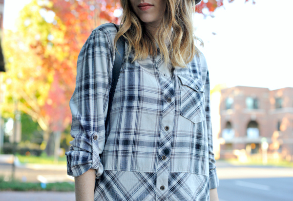 Plaid Shirt Dress