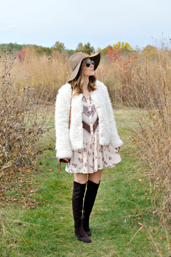 Free People Dress with Boots