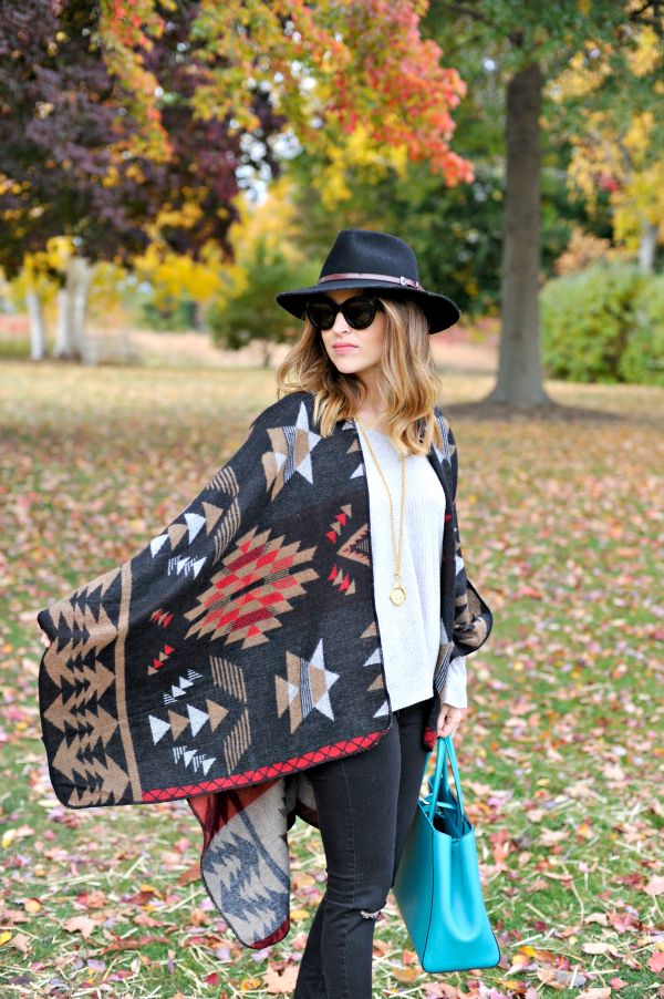 Chicwish Aztec Blanket Cape