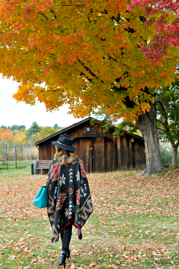 Fall Outfit Idea Blanket Scarf 