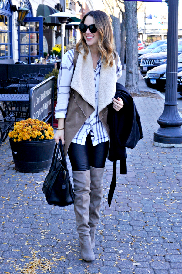 Shearling Vest Outfit