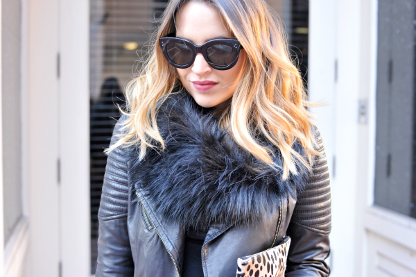 Target Faux Fur Snood Black