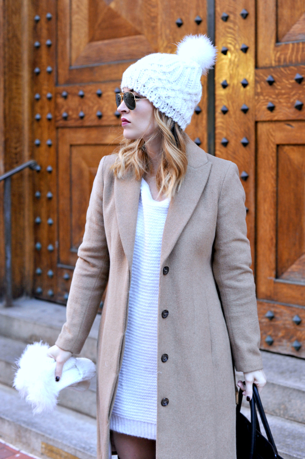 Faux Fur Beanie Pom