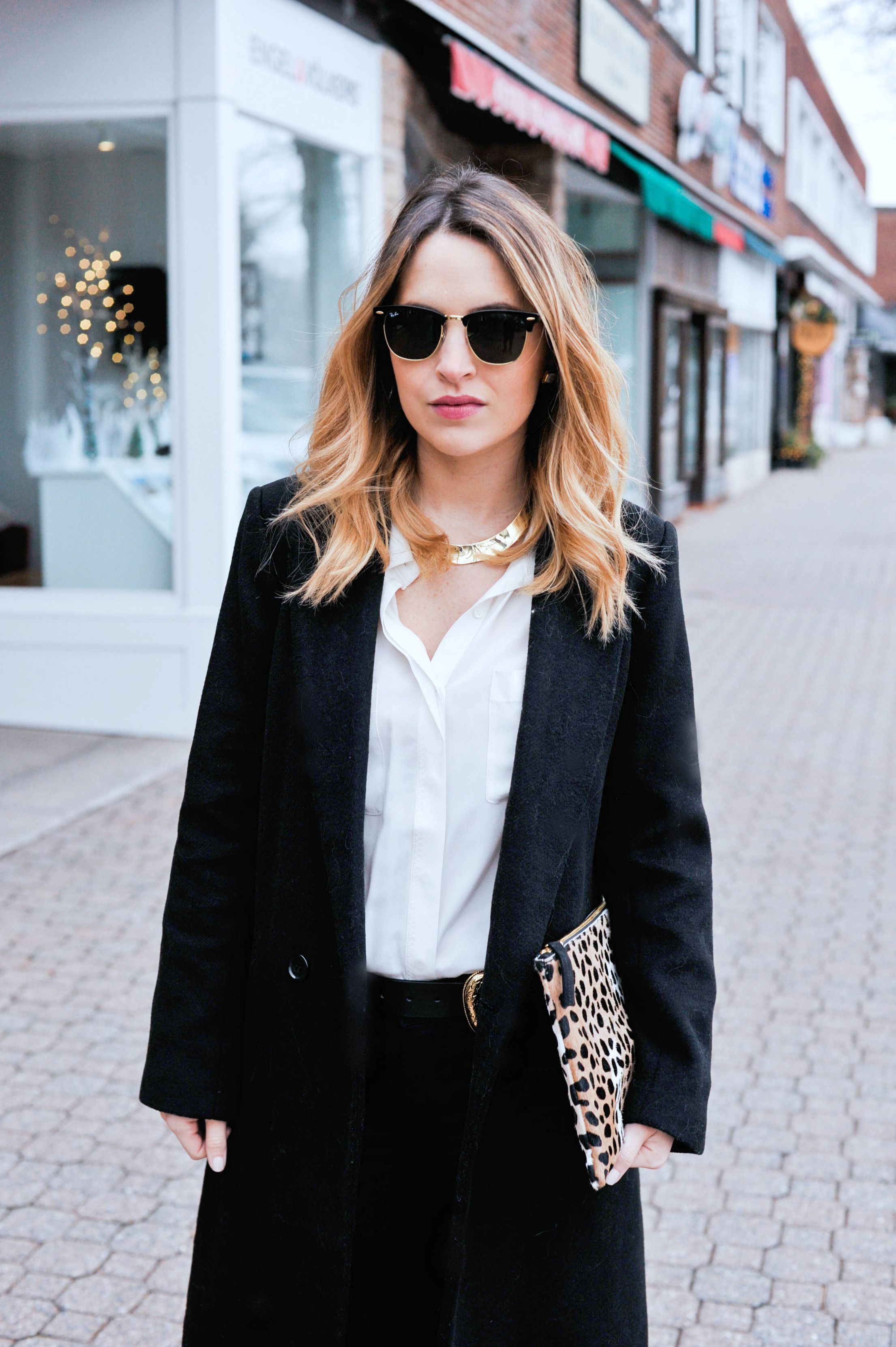 Clare V. Leopard Clutch