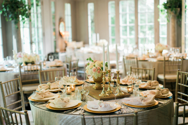 Oh So Glam Wedding Table Settings