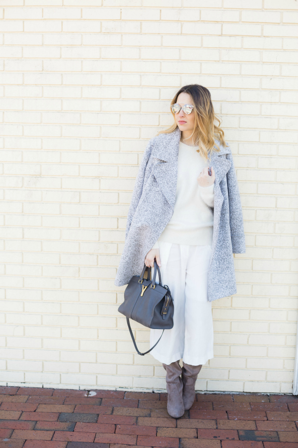 White Culottes Outfit