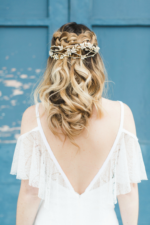 Boho Wedding Braid and Hairpiece