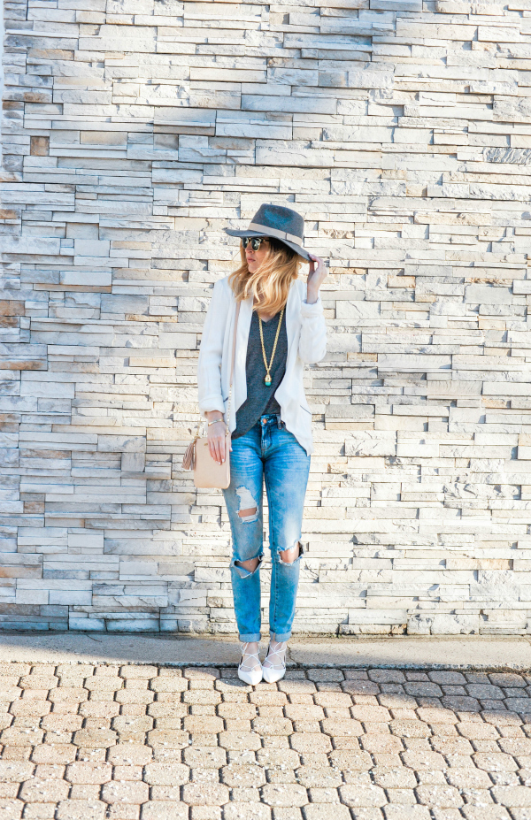 White Blazer Outfit Idea