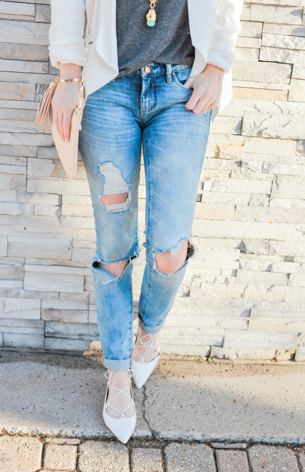 Blank Denim Distressed Jeans