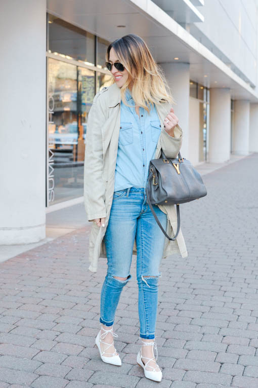 Denim on Denim Outfit Idea