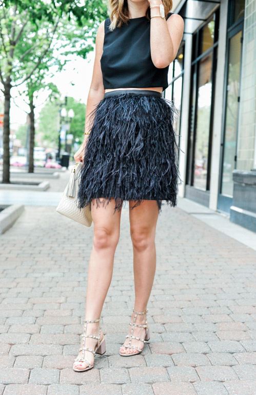 Black Feather Skirt