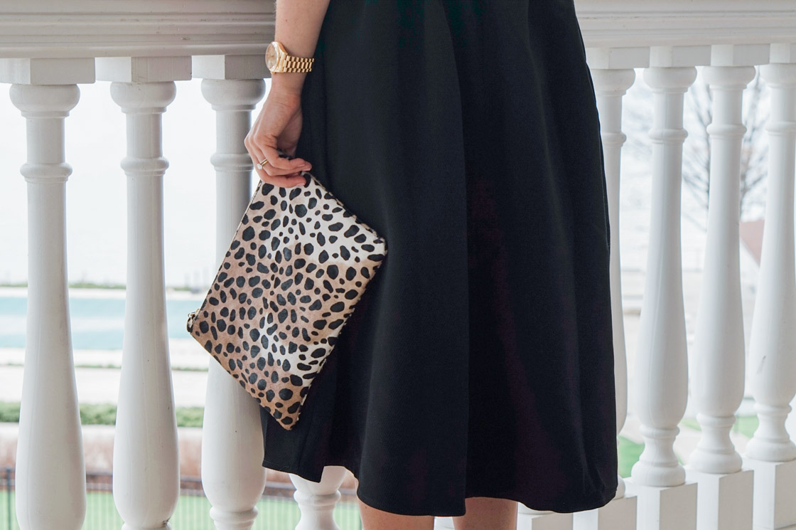 Clare Vivier Leopard Clutch