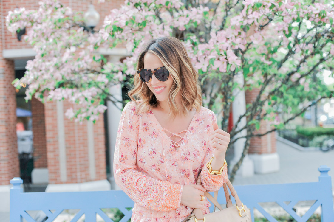  Sanctuary Brown Eyed Girl Floral Print Romper