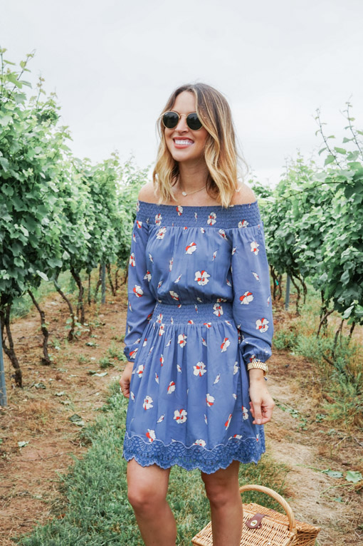 Abercrombie + Fitch Off Shoulder Dress
