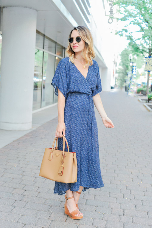 Blue Wrap Dress Vertical-6