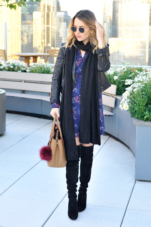 Over The Knee Boots and Dress